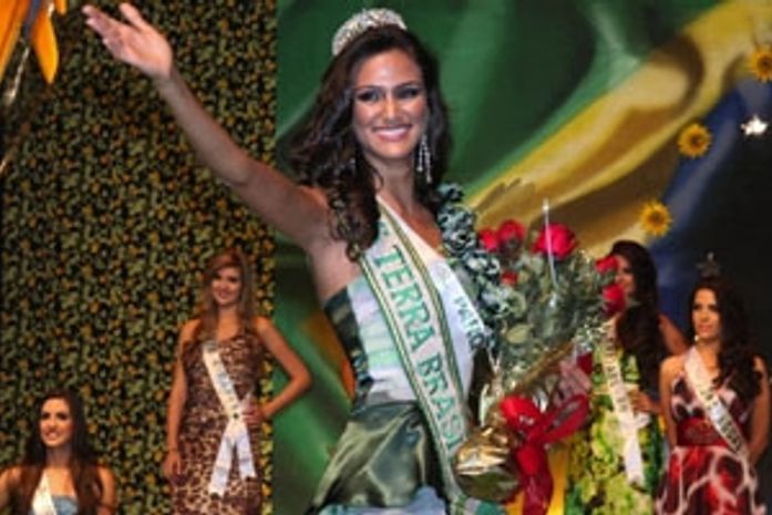 Candidata de SP vence concurso Miss Terra Brasil 2010, em Belo Horizonte