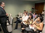 Juiz João Dirceu durante solenidade de entrega de computadores a cartórios