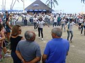 Turistas e frequentadores da Orla ficam encantados com Banda Fanfarra