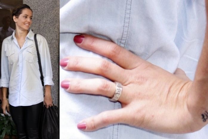 Deborah Secco volta a circular de aliança pelo Rio