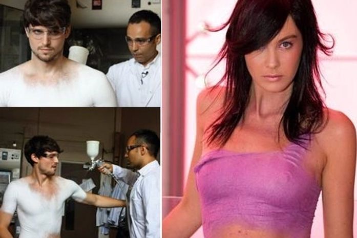 Cientistas criam roupa que pode ser vestida com jatos de spray