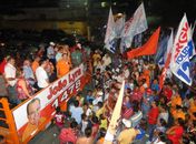 No palanque de Cajueiro:Canuto/Toledo e JL