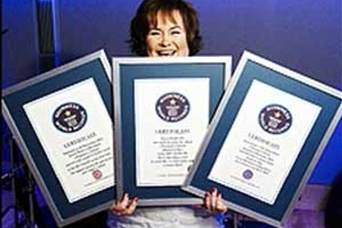 Susan Boyle entra para o Guinness World Records