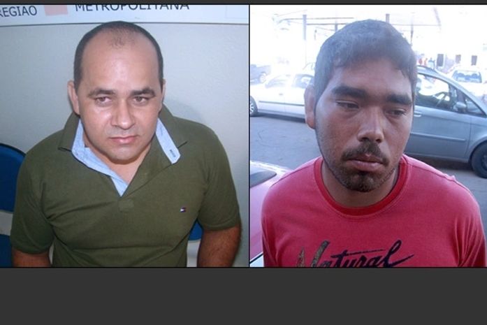 Jaime José de Lima (camisa verde) e Eliberto Marcelino da Silva