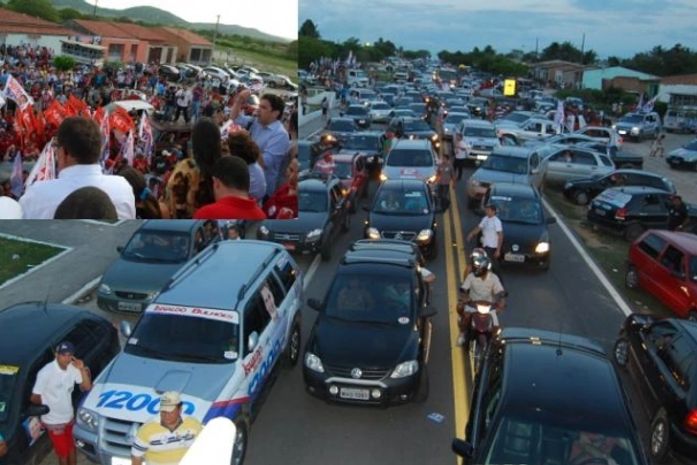 Milhares de pessoas participaram do comício