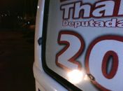Carro da vereadora e candidata a deputada Thaise Guedes é alvejado a bala