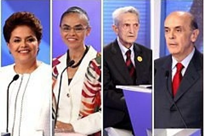 Serra foca Dilma, mas é atacado por Marina que tenta chegar ao 2°turno
