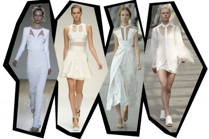 Decotes e recortes vazadas ganham destaque nas passarelas