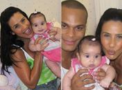 Scheila Carvalho apresenta a filha de três meses no Twitter