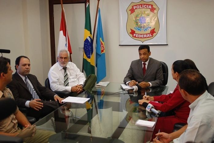 Coletiva na Policia Federal