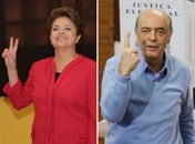 Dilma Rousseff (PT) e José Serra (PSDB) 