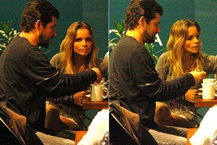 Ombro amigo: Após ex de Dado, Marcelo Serrado é visto com ex de Cássio Reis