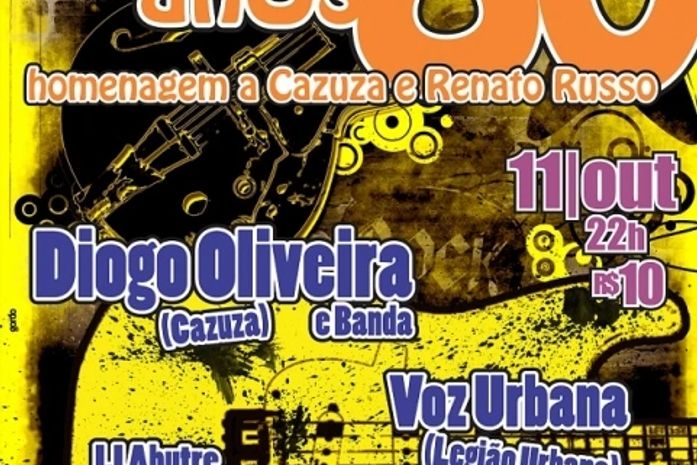 Tributo Anos 80: Homenagem a Cazuza e Renato Russo