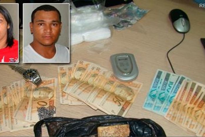 Casal de traficantes é preso no bairro do Feitosa