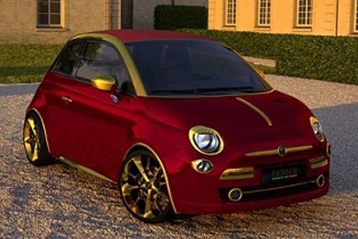 Fiat 500C recebe retoques de ouro 24K