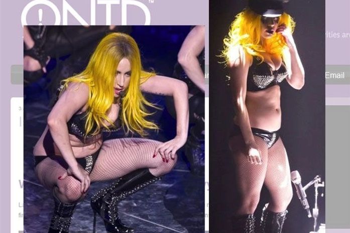 "Gordinha", Lady Gaga exibe barriga em show na Noruega