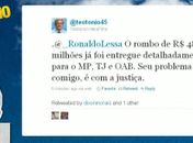 Ronaldo Lessa e Téo Vilela trocam “farpas” via twitter