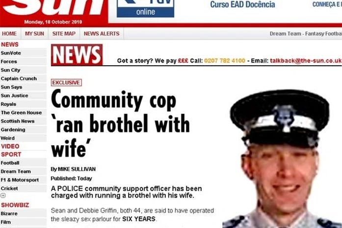 Policial é preso acusado de manter bordel com a mulher