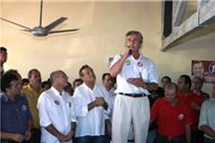 Collor em Arapiraca com Lessa
