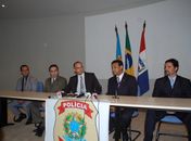 Coletiva na sede da Polícia Federal 