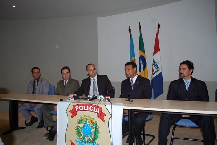 Coletiva na sede da Polícia Federal 