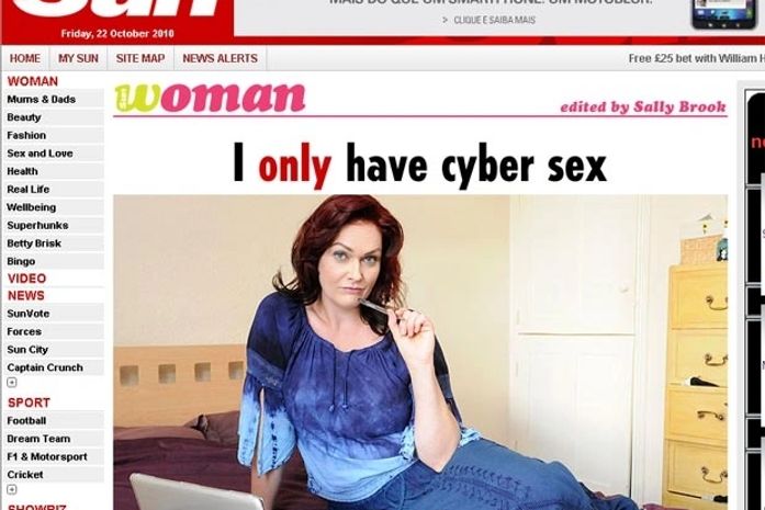 Britânica Siana Nelso disse que só faz sexo on-line