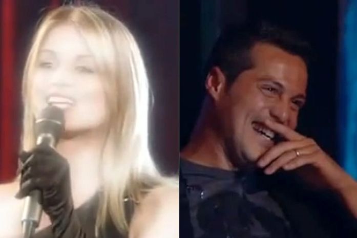 Susana Werner canta e emociona Julio César em homenagem na TV