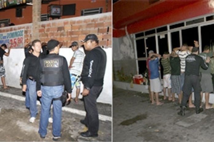 Veja fotos e informações sobre a Operação das Policias em Posto na Serraria