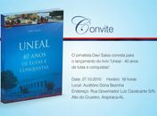 Jornalista Davi Salsa lança livro-reportagem narrando 40 anos da Uneal