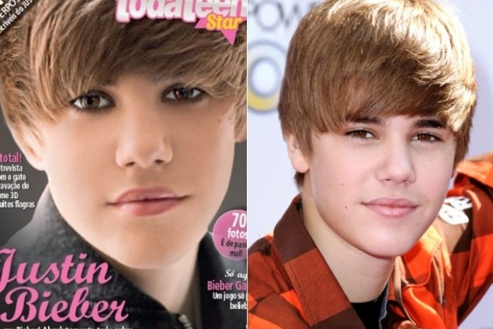 Revista teen brasileira deixa Justin Bieber com cara de boneca