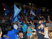 Eleitores festejam