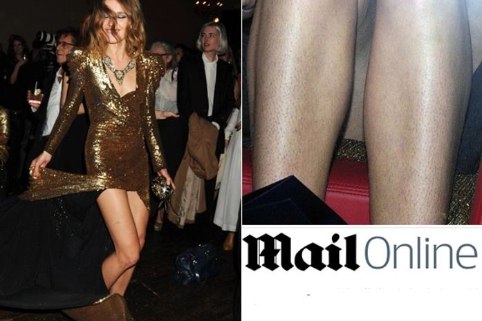 Top model russa esquece de se depilar para festa de revista