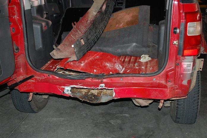 Fundo falso onde a droga vinha escondida