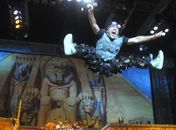 O cantor Bruce Dickinson durante show do Iron
Maiden no Rio de Janeiro, em março de 2009.