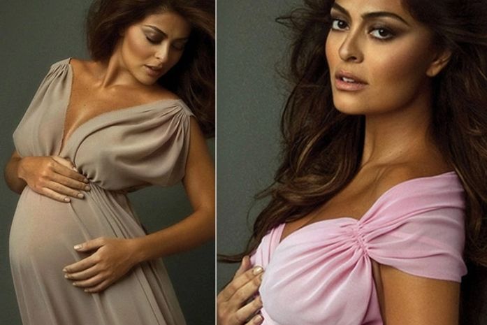 Juliana Paes posa grávida para ensaio de seu site