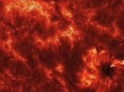 Foto mostra superfície do Sol coberta por “tubos” ardentes
