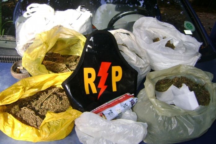 Droga apreendida durante a operação