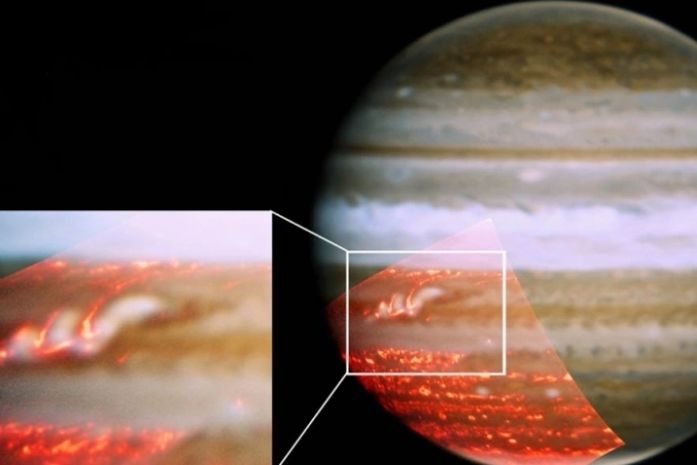 Listra "sumida" de Júpiter começa a reaparecer