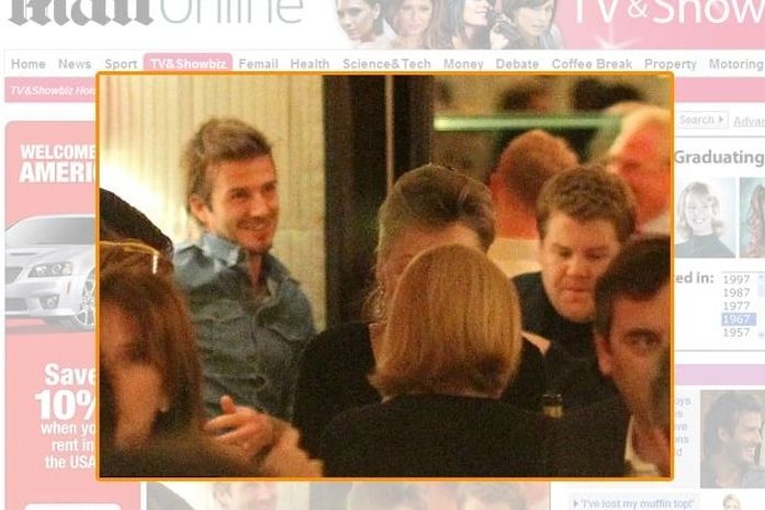 David Beckham curte noitada com amigos
