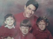 William Bonner volta no tempo e posta foto antiga com filhos