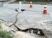 Afundamento do solo em bairros de Maceió