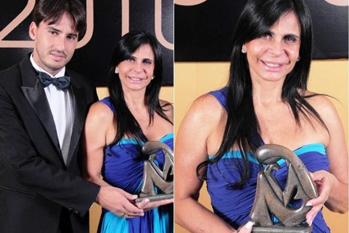 Na véspera de seu casamento, Gretchen ganha homenagem