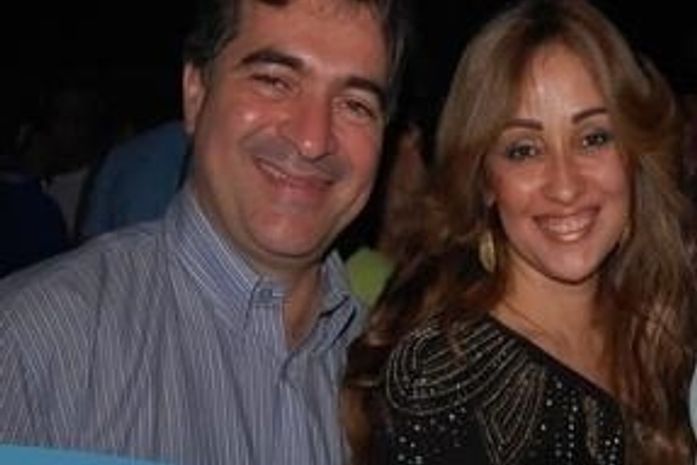 Vereador Marcelo Malta e sua esposa.