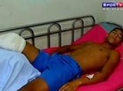 Promessa do futebol maranhense tem perna amputada por acidente de moto