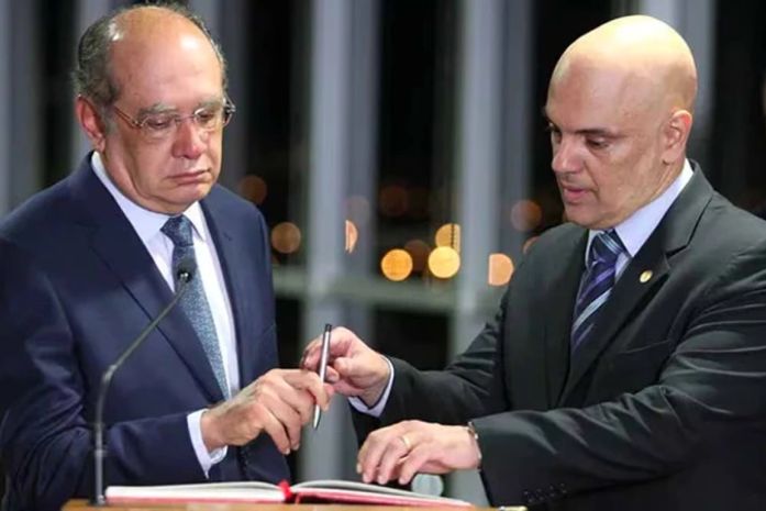 Ministros Gilmar Mendes e Alexandre de Moraes