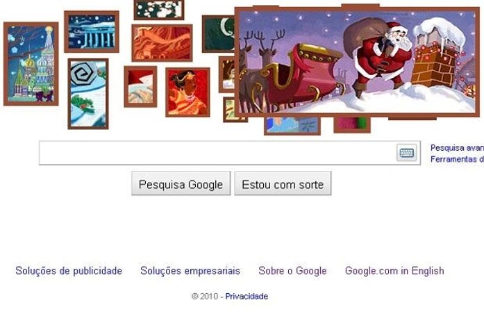 Google celebra o Natal com logotipo especial