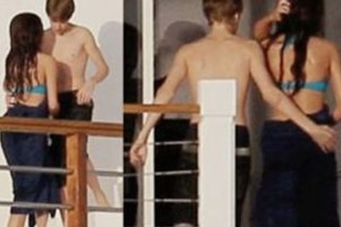 Flagra: Justin Bieber e atriz em clima de paixão.