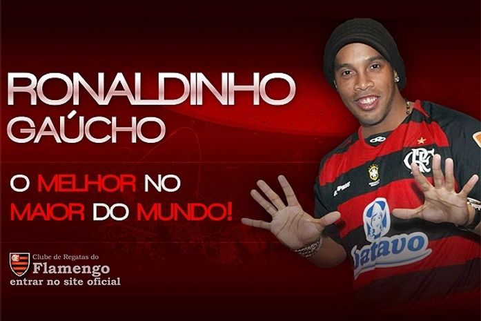 Flamengo anuncia oficialmente a contratação de Ronaldinho Gaúcho
