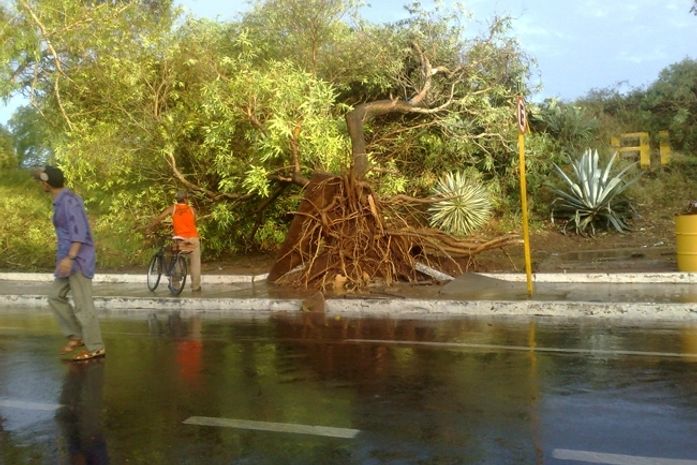 Chuva forte deixou moradores assustados
