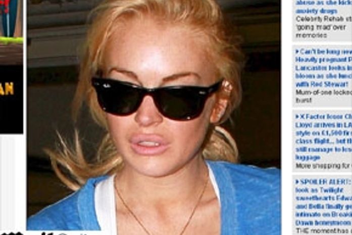 Plástica?: Lindsay Lohan aparece com os lábios maiores